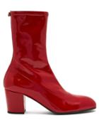 Matchesfashion.com Gucci - Pryntil Patent Leather Boots - Mens - Red