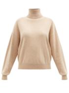 Allude - Roll-neck Cashmere Sweater - Womens - Beige