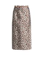 Christopher Kane Leopard-jacquard Midi Skirt