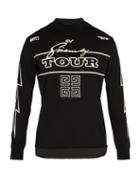 Matchesfashion.com Givenchy - Tour Print Cotton Long Sleeved T Shirt - Mens - Black