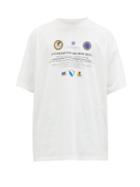 Matchesfashion.com Vetements - Blocked Website Print Jersey T Shirt - Mens - White