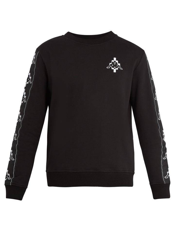 Marcelo Burlon Kappa Tapes Logo-jacquard Cotton-blend Sweatshirt