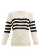 Matchesfashion.com A.p.c. - Luzia Striped Wool-blend Sweater - Womens - Ivory