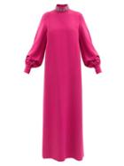 Andrew Gn - Crystal-embellished Crepe Gown - Womens - Pink