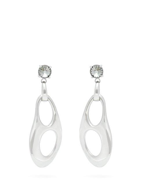 Matchesfashion.com Prada - Twisted Chain Earrings - Womens - Silver