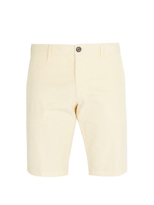 Matchesfashion.com J.w. Brine - Free Donnie Stretch Corduroy Shorts - Mens - Cream
