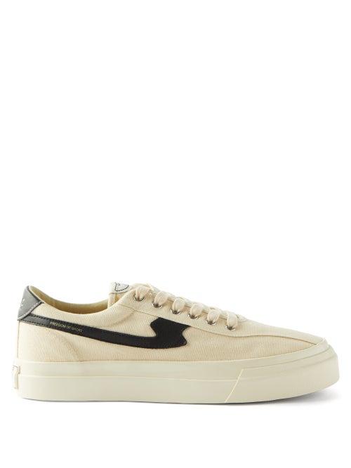 Stepney Workers Club - Dellow Canvas Trainers - Mens - White Black