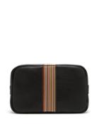 Matchesfashion.com Paul Smith - Signature Stripe Grained Leather Wash Bag - Mens - Black