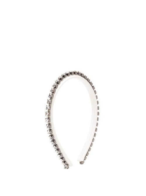 Matchesfashion.com Christopher Kane - Crystal-embellished Headband - Womens - White