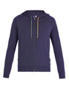 Matchesfashion.com Paul Smith - Signature Stripe Zip Through Hooded Sweatshirt - Mens - Navy