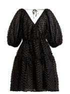 Matchesfashion.com Cecilie Bahnsen - Susannah Fil Coup Organza Dress - Womens - Black