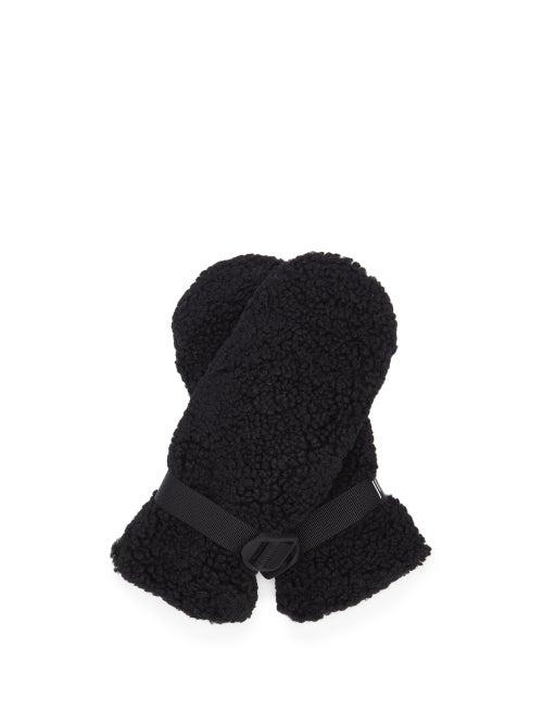 Matchesfashion.com Holden - Sherpa Faux-shearling Mittens - Womens - Black