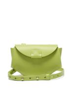 Matchesfashion.com Nico Giani - Amelia Matte Leather Cross Body Bag - Womens - Light Green
