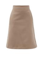 Matchesfashion.com Vaara - Katie Panelled Cotton-blend Jersey Skirt - Womens - Beige