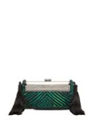 Matchesfashion.com Bienen-davis - Rgine Metallic Brocade Cross Body Bag - Womens - Green Multi