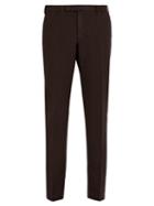 Matchesfashion.com Incotex - Slim Leg Cotton Blend Chino Trousers - Mens - Burgundy