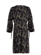 Stella Mccartney Jungle-print Ruched-sleeve Dress