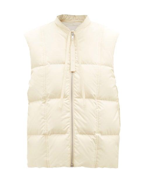 Jil Sander - Quilted Ripstop Gilet - Womens - Cream