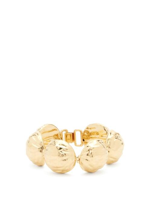Matchesfashion.com Loewe - Hammered Bracelet - Womens - Gold