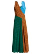 Diane Von Furstenberg Polka-dot Print Silk-crepe Midi Dress