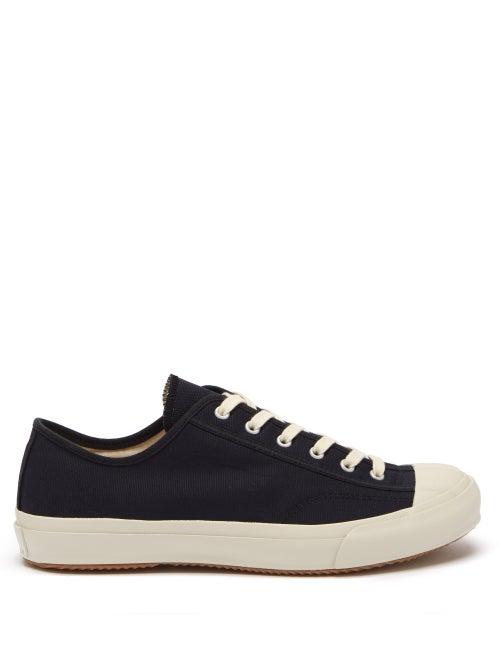Moonstar - Gym Classic Vulcanised-rubber Canvas Trainers - Womens - Navy