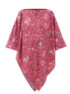 Matchesfashion.com Etro - Paisley-print Chiffon Poncho - Womens - Pink Multi
