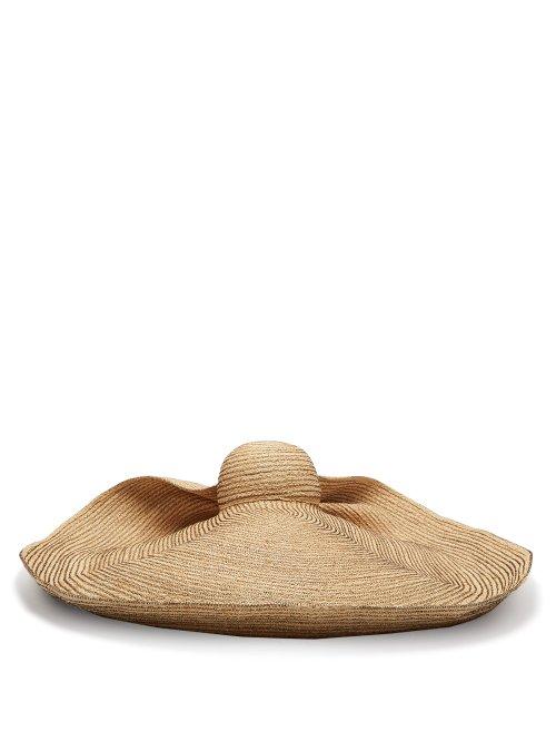 Matchesfashion.com Lola Hats - Giga Spinner Oversized Straw Hat - Womens - Beige