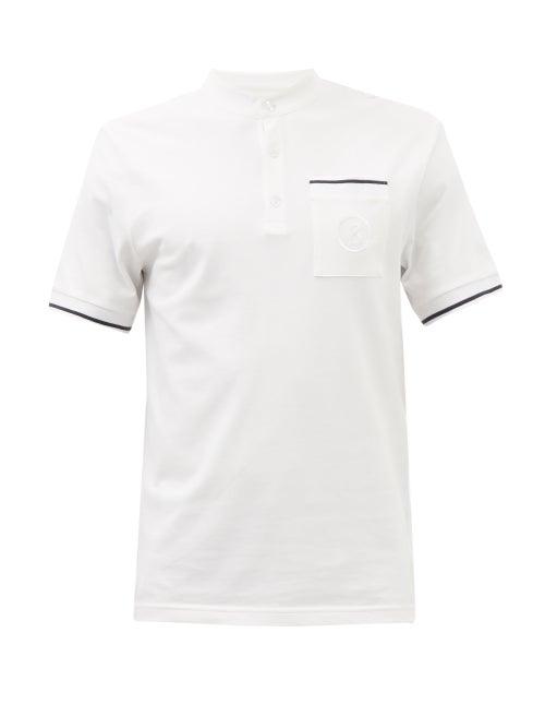 Bogner - Logo-embroidered Cotton-blend Piqu Polo Shirt - Mens - White