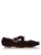 Simone Rocha Cross-strap Tinsel Flats