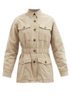 A.p.c. - Sarah Flap-pocket Cotton Jacket - Womens - Beige