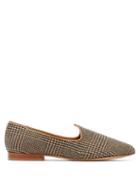 Matchesfashion.com Giuliva Heritage Collection - Venetian Prince Of Wales Check Wool Loafers - Womens - Brown Multi