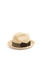 Matchesfashion.com Borsalino - Striped Band Panama Hat - Mens - Beige Multi