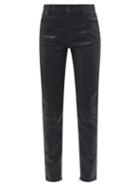 Tom Ford - Lacquered High-rise Skinny-leg Jeans - Womens - Black