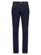 Matchesfashion.com Jacob Cohn - Mid Rise Slim Leg Customised Jeans - Mens - Blue