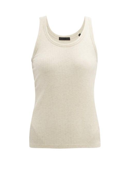 Matchesfashion.com Atm - Wide Rib Tank Top - Womens - Cream