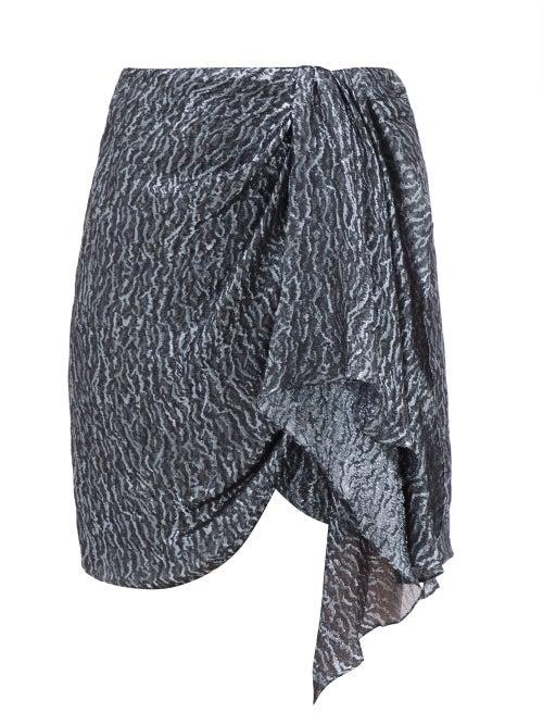 Isabel Marant - Missolya Lam-jacquard Mini Skirt - Womens - Silver
