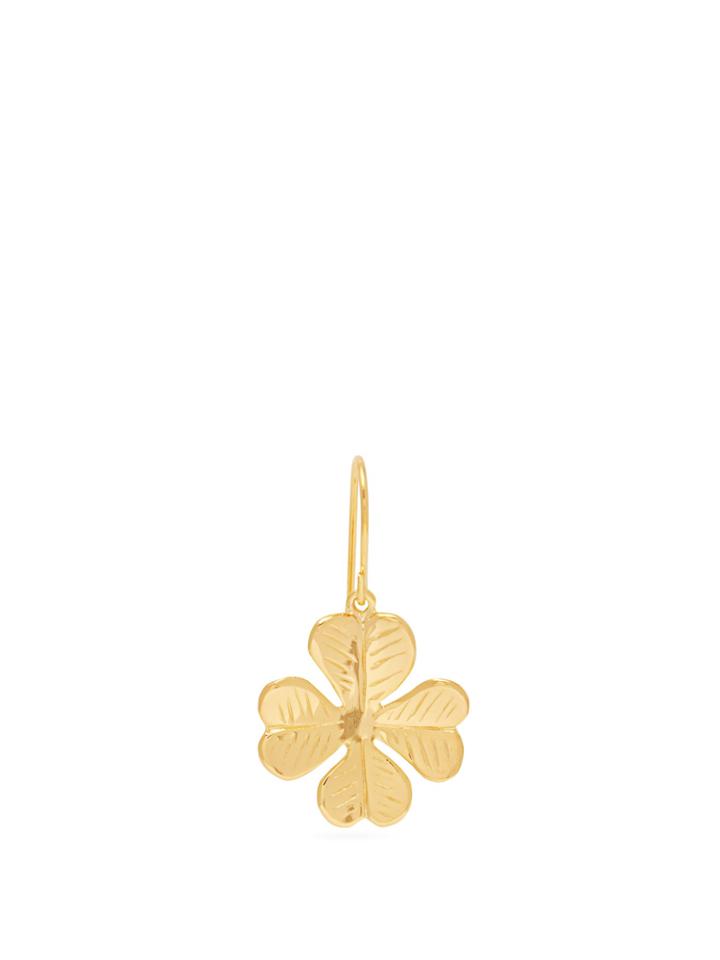 Aurélie Bidermann Clover Gold-plated Single Earring