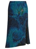 Issey Miyake Cosmos-print Pleated Midi Skirt