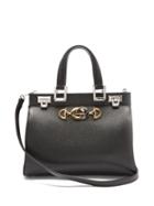 Matchesfashion.com Gucci - Zumi Medium Top Handle Leather Bag - Womens - Black