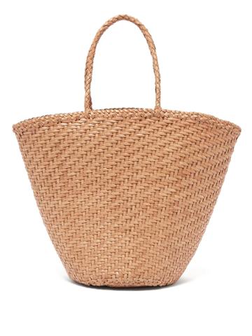 Dragon Diffusion Myra Woven-leather Basket Bag