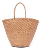 Dragon Diffusion Myra Woven-leather Basket Bag