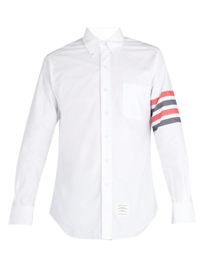 Thom Browne Tricolour Cotton Oxford Shirt
