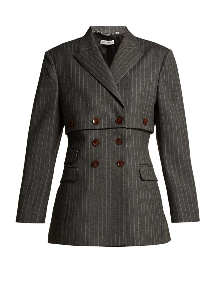 Altuzarra Millett Pinstripe Virgin Wool-blend Jacket