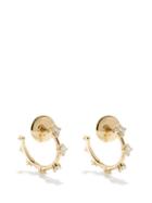 Fernando Jorge - Sequence Diamond & 18kt Gold Hoop Earrings - Womens - Yellow Gold