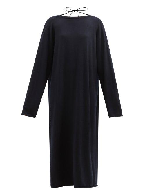 Extreme Cashmere - No.192 Scoop Stretch-cashmere Maxi Dress - Womens - Navy
