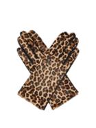 Matchesfashion.com Agnelle - Chloe Leopard-print Leather Gloves - Womens - Leopard