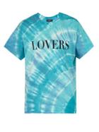 Matchesfashion.com Amiri - Lovers Print Tie Dye T Shirt - Mens - Blue