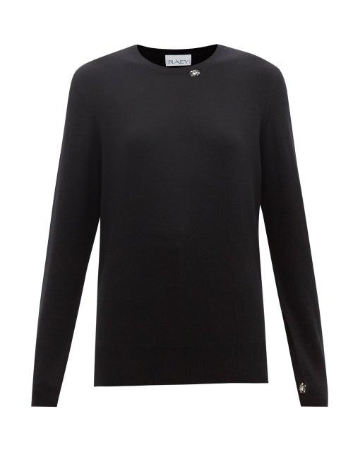 Raey - Recycled Cashmere-blend Hidden Gem Jumper - Womens - Black