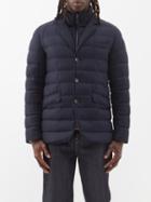Herno - Norfolk Quilted Down Jacket - Mens - Navy