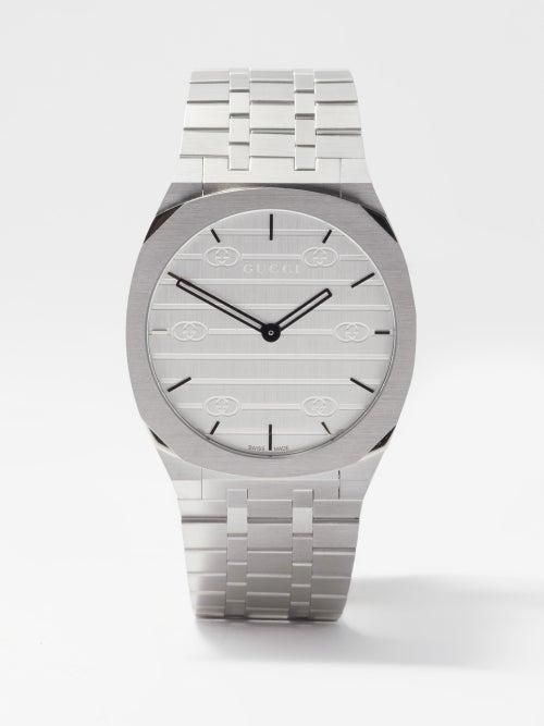 Gucci - 25h 38mm Stainless-steel Watch - Womens - Silver